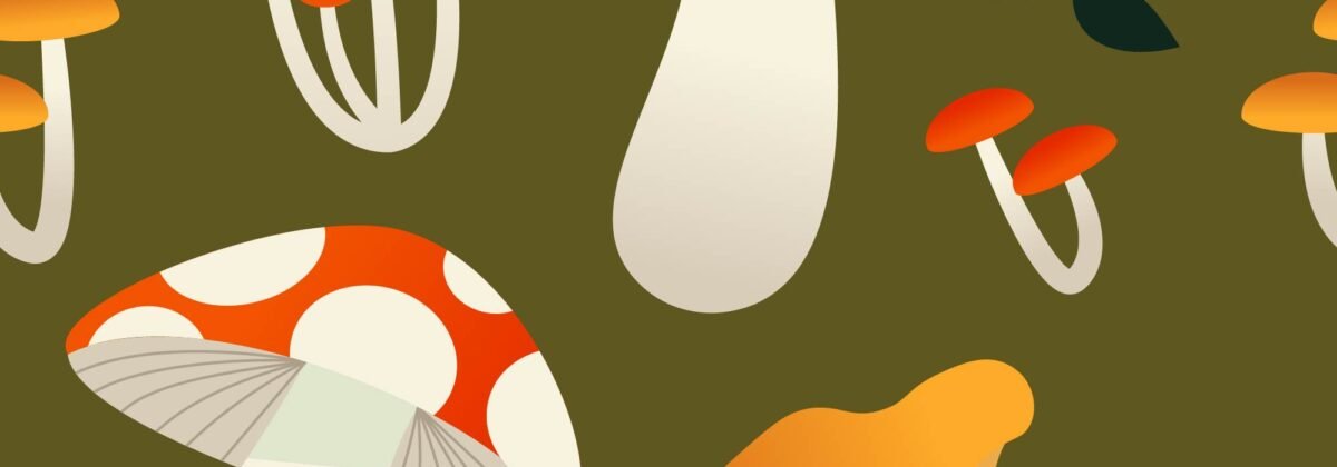 Gradient Mushroom Pattern Gradient Mushroom Pattern